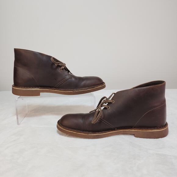 Clarks Men’s Desert Chukka Boots 8.5 Brown Leather Weathered Retro Heritage main image 12